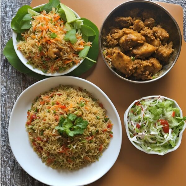 Sahi Pulaw+Chicken Dehati+Salad